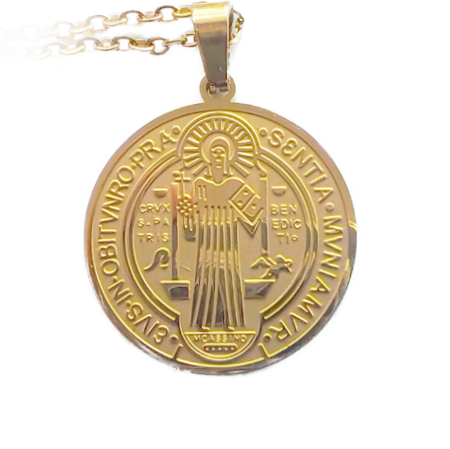 Medalla de San Benito Dorada